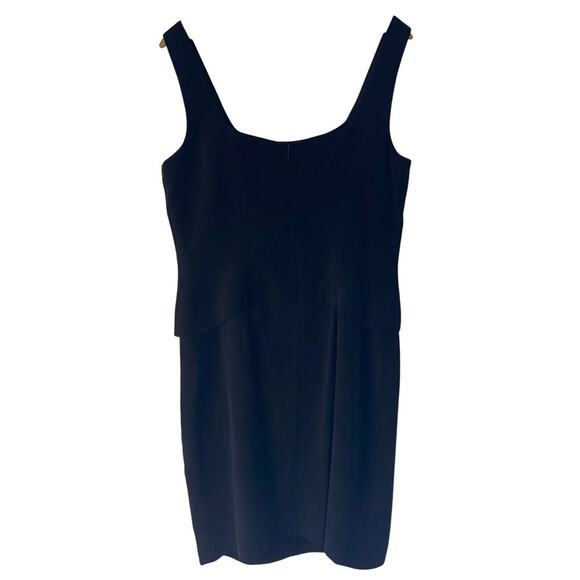 August Silk Black Tank Little Black Dress Size 12 Y2K Classic Whimsigoth Goth - Picture 8 of 15